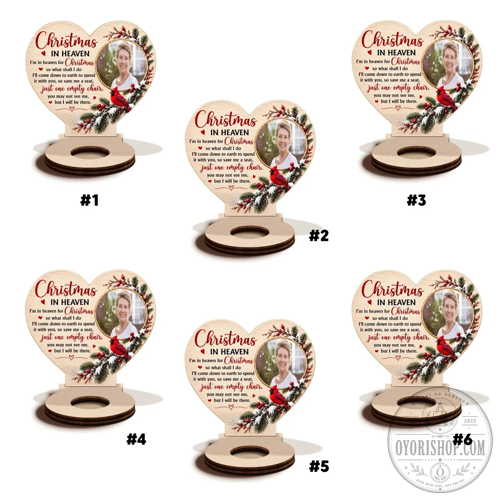 Personalized Christmas In Heaven Memorial Wooden Candle Holder 45 Personalized Christmas In Heaven Memorial Wooden Candle Holder