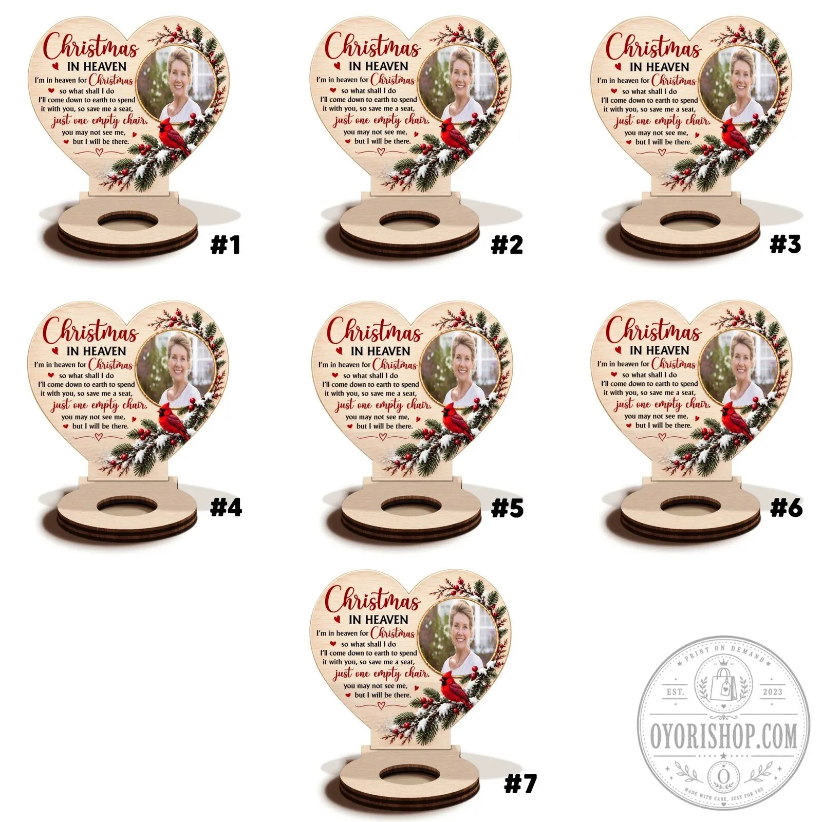Personalized Christmas In Heaven Memorial Wooden Candle Holder 47 Personalized Christmas In Heaven Memorial Wooden Candle Holder