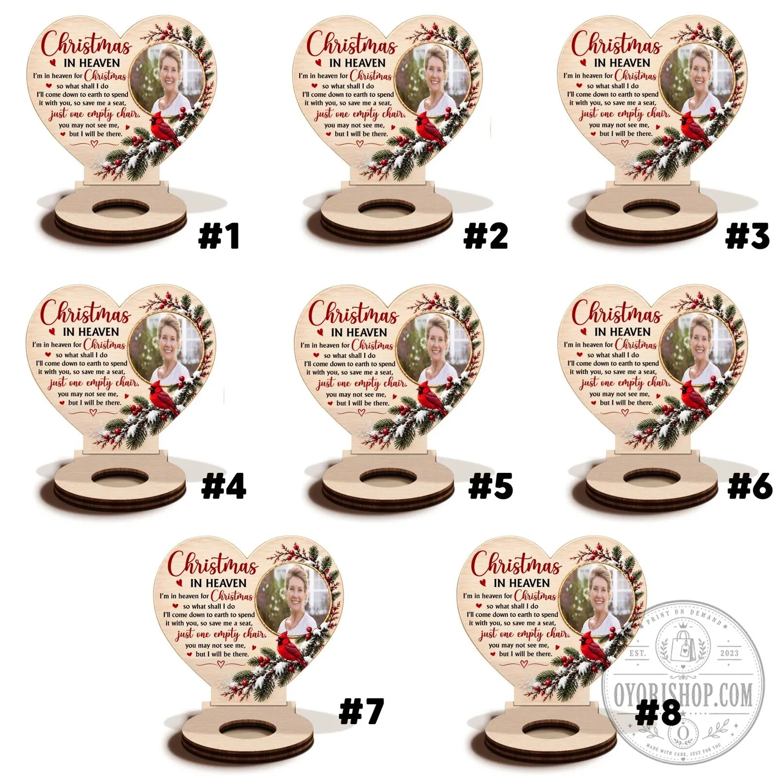 Personalized Christmas In Heaven Memorial Wooden Candle Holder 49 Personalized Christmas In Heaven Memorial Wooden Candle Holder