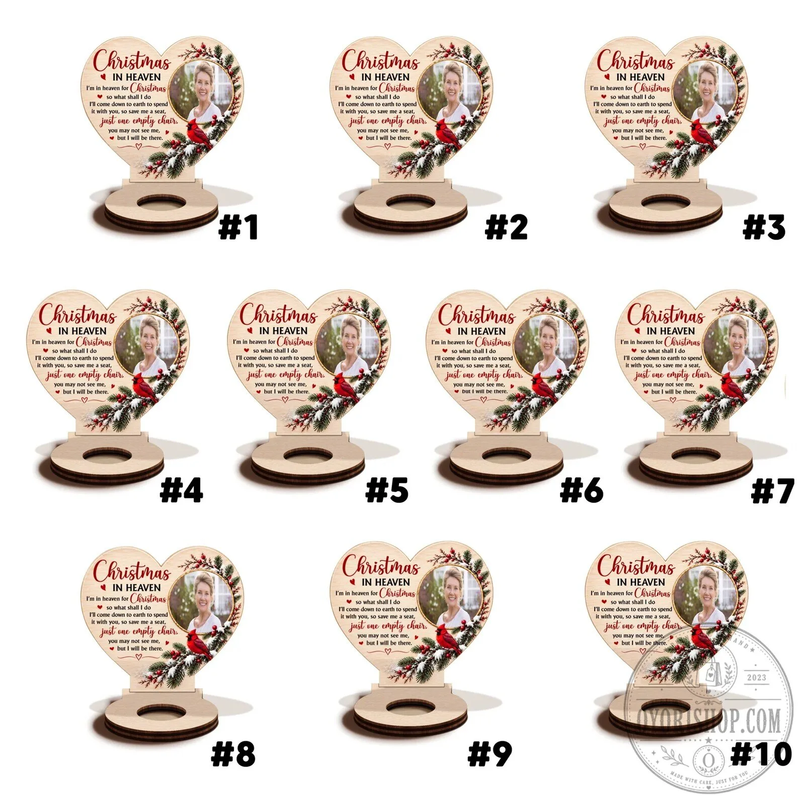 Personalized Christmas In Heaven Memorial Wooden Candle Holder 53 Personalized Christmas In Heaven Memorial Wooden Candle Holder