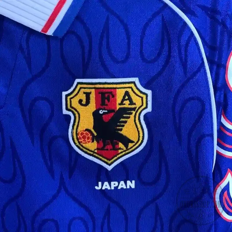 Retro 1998 Japan National Football Team Home Long Sleeve Soccer Jersey 12 Retro 1998 Japan National Football Team Home Long Sleeve Soccer Jersey