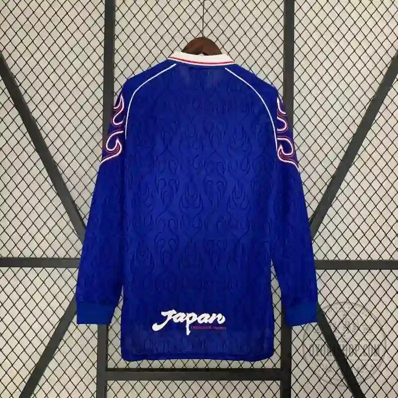 Retro 1998 Japan National Football Team Home Long Sleeve Soccer Jersey 15 Retro 1998 Japan National Football Team Home Long Sleeve Soccer Jersey