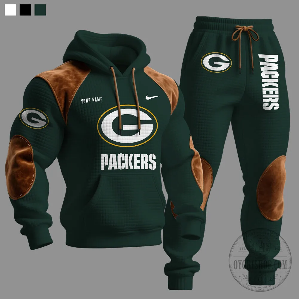 Green Bay Packers Personalized Football Team Hoodie Sweatshirt